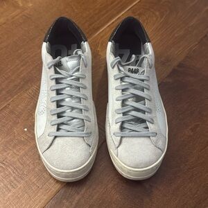 P448 Gray and White Women's Sneakers